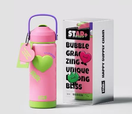 世大家怦然心动保温杯蜜桃之语（粉色） 商品图0