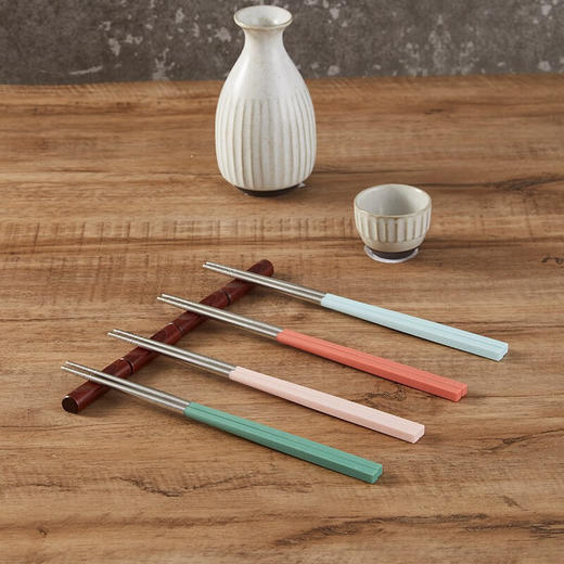分色不锈钢筷5双组 SK30503 商品图0