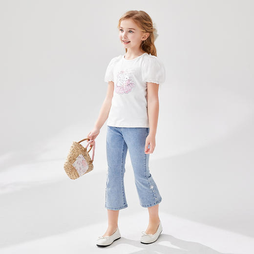 笛莎Deesha T恤2024夏季新款时尚短袖T恤 商品图2