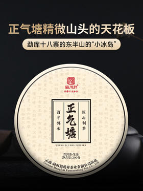 【正气塘】精微山头的天花板 勐库东半山的小冰岛 2020年春茶临沧茶区普洱茶生茶茶饼200g*5饼 一提五饼