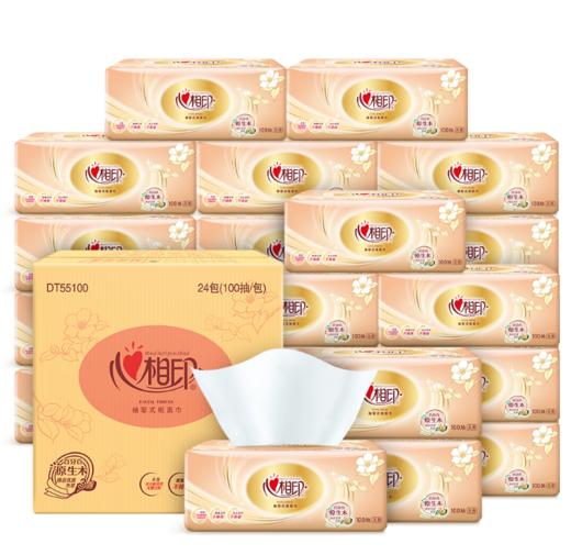 心相印  金装经典系列24包100抽3层塑装纸面巾  DT55100 商品图0