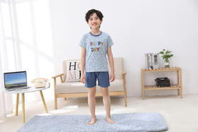 【39元限时秒杀】【秀黛】男童圆领印花短袖套装男童儿童男童夏季睡衣家居服H2441005T【门店同款】【如遇缺货自动退款，介意勿拍】