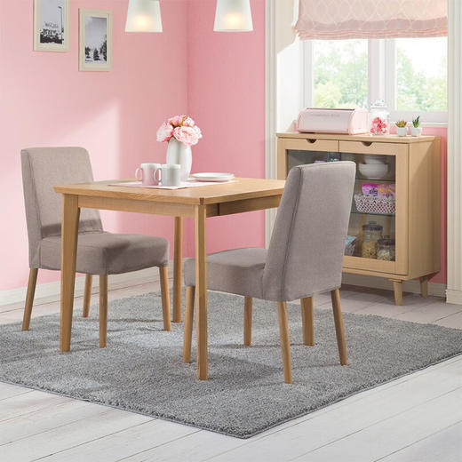 PB长毛绒地毯 素色 灰色 185x185 商品图0