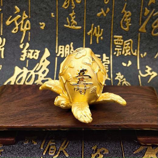 【限时克减150元】足金999 3D硬金寿桃摆件（送精美礼盒）（约长50*宽50*高55mm）(AD3DBJ00082)（预售产品下单后不退款不退货不换货不补差价） 商品图0