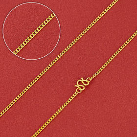 【限时克减150元元】足金999.99 五9黄金侧身链配吊坠项链(ACXL00033-2)补差价）补差价）预售产品下单后不退款不退货不换货不补差价