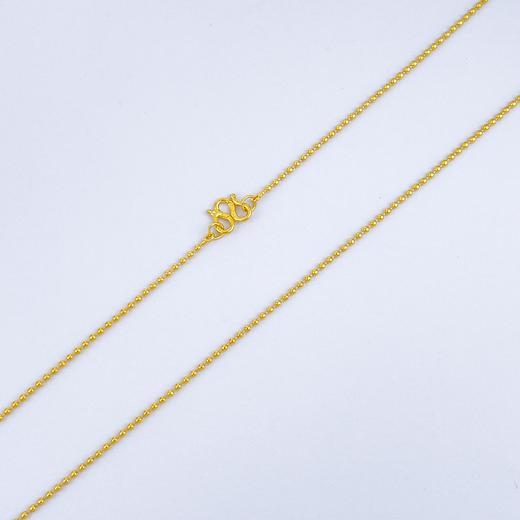 【限时克减150元】足金999.9 圆珠项链珠仔链(AF050XL00112)预售产品下单后不退款不退货不换货不补差价 商品图1