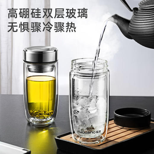 富光 铭瑄异形玻璃杯590ml G2216-SH-590Y 商品图3