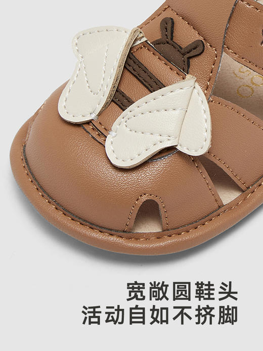 英氏儿童鞋透气男童女童防滑步前鞋2024新款凉鞋YFXFJ2Q025A 商品图1