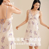 【加州假日】真丝睡裙100%桑蚕丝印花吊带裙精致美背家居服金三塔  YSFEB307 商品缩略图0