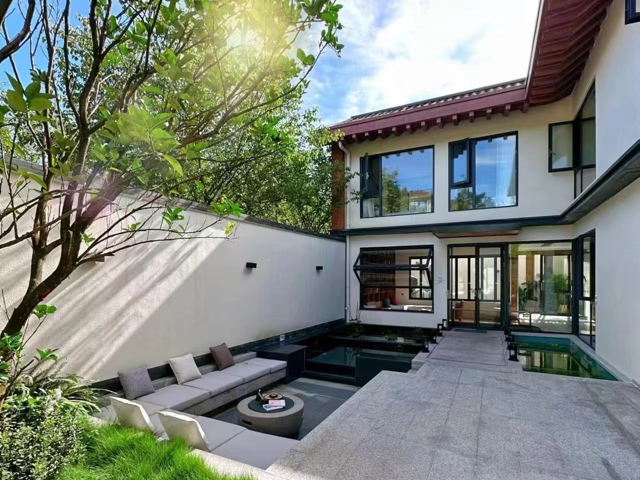 【雅安蒙顶山-207号—5】5房温泉私汤别墅小院，蒙顶山采茶、地暖、台球、KTV、儿童游玩乒乓球篮球cyx