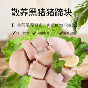 彩虹雨 散养黑猪 猪蹄块500g
