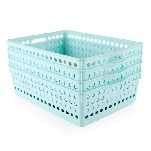 茶花  收纳盒  纳洁多用收纳方筛  颜色随机 3个装 商品图2