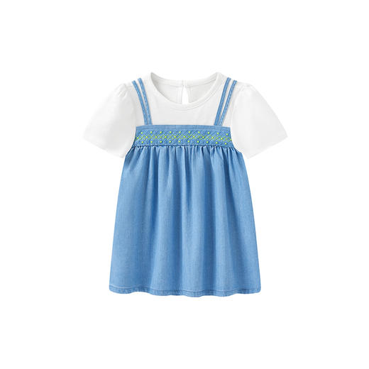 【商场同款】英氏童装裙子春夏短袖透气女童可爱连衣裙新款 商品图4