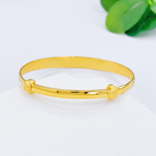 【限时克减128元】足金999.9 实心推拉牛鼻手镯龙凤推拉手镯(SZ00992)（预售产品下单后不退款不退货不换货不补差价 商品图1