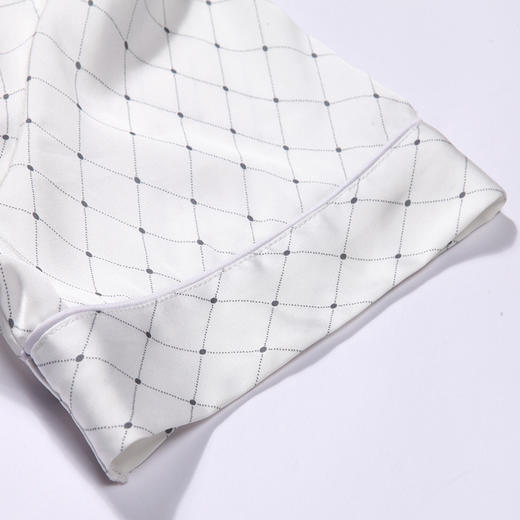 都市丽人生活家居春夏睡衣女冰雪丝印花家居服薄款短袖短裤女士丝质套装LH41D7 商品图7