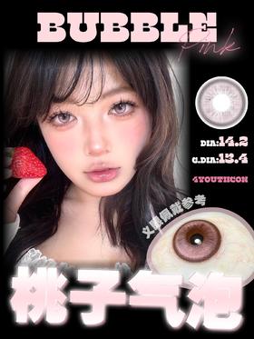 4youthcon 年抛美瞳 桃子气泡 直径14.2mm