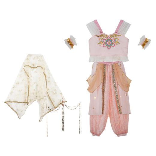 Littletime女童新中式连衣裙2024春夏海上风华套装舞蹈裙公主裙 商品图3