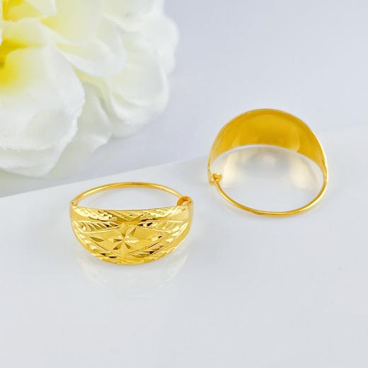 【定价黄金】足金999 (足金999字印)5G黄金车花蛇肚耳包(5GES00299)（预售产品下单后不退款不退货不换货不补差价）（预售产品下单后不退款不退货不换货不补差价） 商品图1