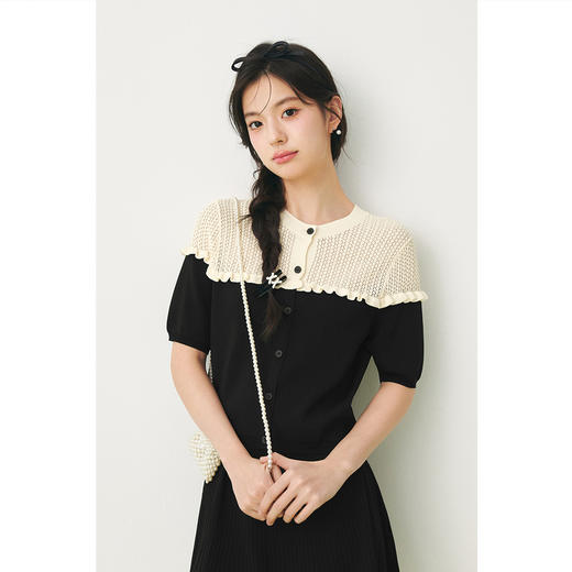 【严选】诗凡黎春精致法式浪漫荷叶边装饰两件套SF3130261 商品图2