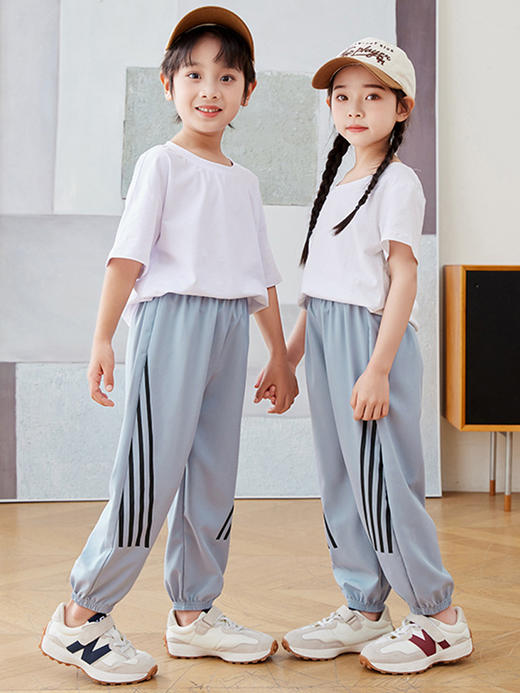 【39.9/任选2件A类蚊裤！】男童夏装裤子女童夏款运动卫裤，夏季薄中小童休闲长裤潮儿童防蚊裤-lm！-QQ 商品图2