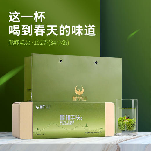 明前秦岭汉中毛尖一级102克铁盒 商品图0