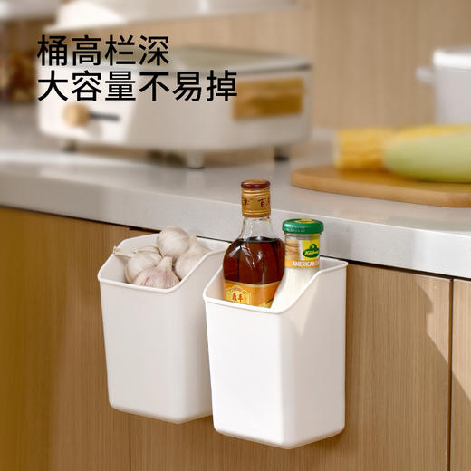 FaSoLa柜门收纳盒橱柜挂式调料盒罐厨房姜蒜挂篮置物架用品家用 商品图3