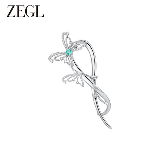 ZEGL设计师精灵之舞系列蝴蝶发夹子2024新款高级感头饰发卡发饰品 商品图3