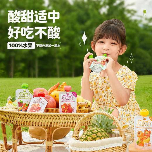 盖狮草莓·蓝莓·苹果·香蕉果泥 商品图0
