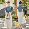 时尚新中式，盘扣牛仔上衣半身两件套HR-YLFS8888 商品缩略图9