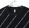 T639夏季新款条纹印花男女短袖休闲宽松上衣时尚百搭潮流T恤 商品缩略图1