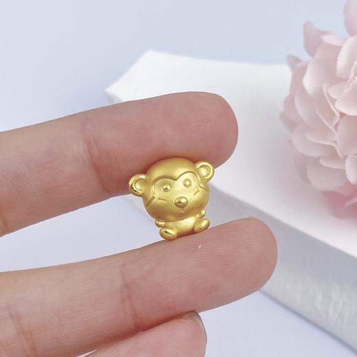 【限时7.5折】【定价黄金】足金 3D硬金猴年生肖猴手串(V3DSC00285)预售产品下单后不退款不退货不换货不补差价 商品图3