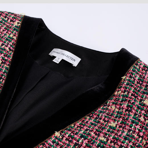 QE10A 斯尔丽2024春季新款时尚花纱温柔淑女气质小香风轻奢女式外套 商品图4