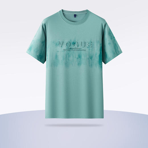 【新款DDY】大依优型大码男装扎染短袖T恤圆领加肥加大透气吸汗夏季上衣半袖t恤夏装 商品图1