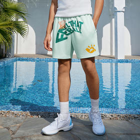 有志者UZIS 美式潮流短裤男网眼透气篮球跑步运动四分训练裤[开哨