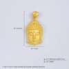 【限时克减150元】足金 【精品】3D硬金空心佛头吊坠(AR3DDZ00009-4)预售产品下单后不退款不退货不换货不补差价 商品缩略图4