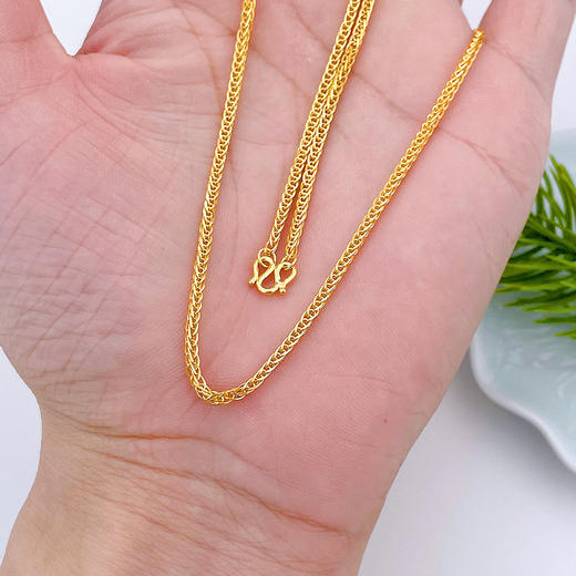 【限时克减150元】足金999.9 方肖邦链项链(XL00013-10)预售产品下单后不退款不退货不换货不补差价 商品图2