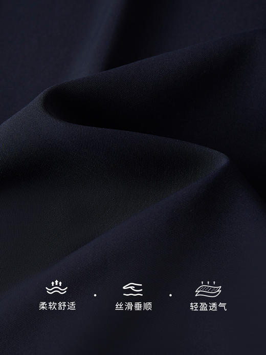 【专属特价】熙世界假两件衬衫领拼接连衣裙夏装新款气质温柔风通勤休闲裙子 商品图3