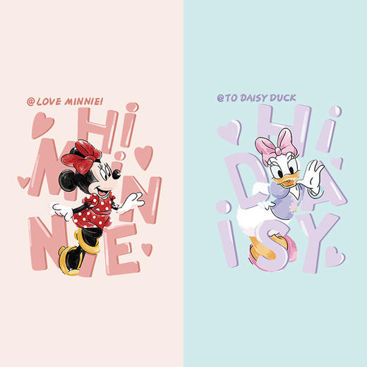 潮牌卡通米妮黛丝新款图案热转印耐水洗胶印白墨烫画贴 商品图0