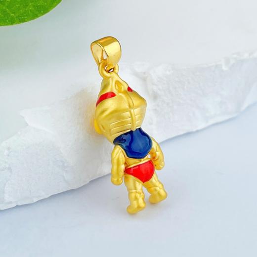 【限时7.5折】【定价黄金】足金 #儿童/宝宝 #六一儿童节、周岁礼、出生礼推荐 3D硬金烤漆卡通奥特曼吊坠超人(V3DDZ00061)（特殊产品下单后不退款不退货不换货不补差价） 商品图2