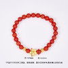 【限时7.5折】【定价黄金】足金 #招桃花 3D硬金幸运桃花双珠红玛瑙(约6.2mm)成品手串(AA3DSC00017)（特殊产品下单后不退款不退货不换货不补差（特殊产品下单后不退款不退货不换货不补差 商品缩略图2