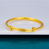足金999.9 #儿童/宝宝 光面同宽圆管光管推拉BB镯宝宝镯童镯/单只（空心）面宽约3.2-3.6mm(TZ00028)（预售产品下单后不退款不退货不换货不补差价） 商品缩略图1