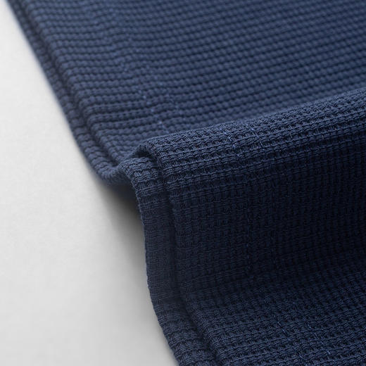 【华夫格含桑蚕丝】罗蒙男士春秋加厚polo衫男长袖t恤男舒适男polo衫 商品图8