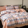 松植屋简约日式A类100%全棉水洗棉四件套床单被罩双人加大 高温水洗双面热烫工艺 久洗不易变形不易缩水 商品缩略图3