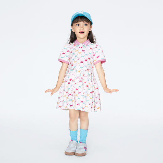 女童运动风POLO裙连衣裙子夏季新款安奈儿童装实体店同款XG423704 商品图3