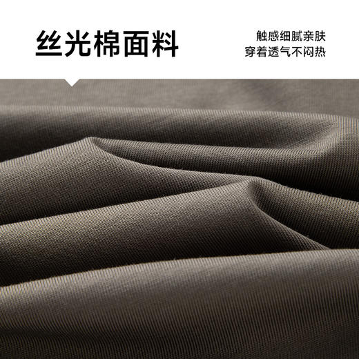 【丝光棉】【新款DPF】大依优型大码短袖T恤圆领加肥加大男装大号大码上衣男士休闲半袖夏季 商品图3