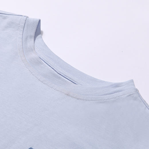 都市丽人眯雅佳生活家居春夏睡衣男女童32支纯棉单面家居服薄款短袖短裤童装棉质套装JH42A6 商品图5