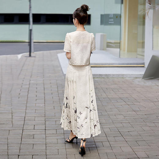 复古新中式，圆领短袖上衣马面裙两件套HR-YRX9100 商品图5