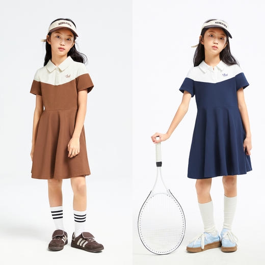 女童短袖连衣裙夏新款安奈儿童装EG423085 商品图3