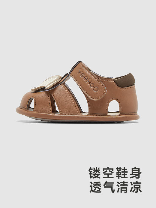 英氏儿童鞋透气男童女童防滑步前鞋2024新款凉鞋YFXFJ2Q025A 商品图2