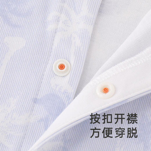【商场同款】英氏宝宝衣服连体衣男童夏季短袖透气爬服新款 商品图1
